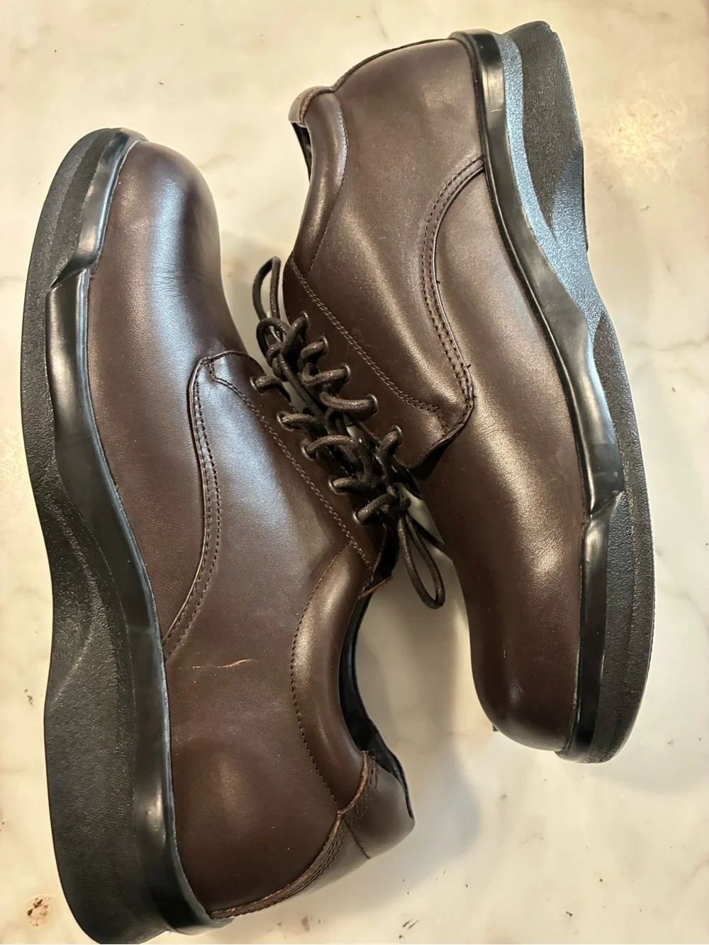 APEX MENS CLASSIC LEATHER LACE-UP OXFORD SHOES 13 EEE